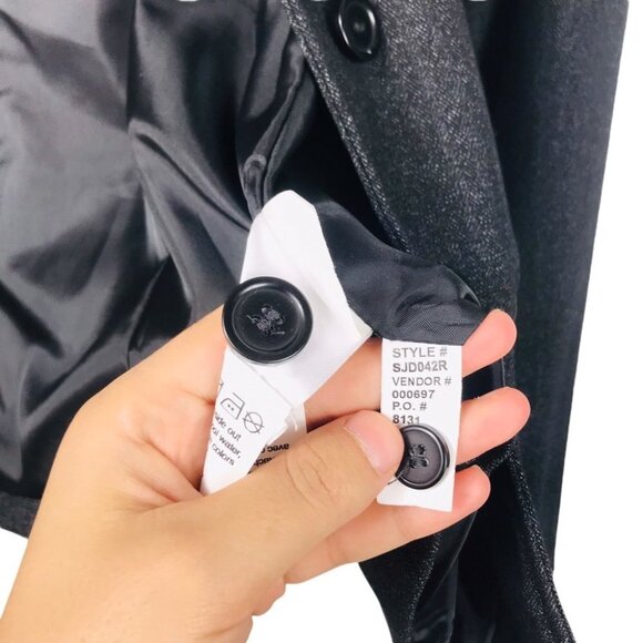 Timeless Neutral Haggar Black Single Breasted Blazer jacket Women  Size 8 - Picture 10 of 15